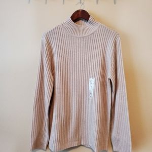 Mens NWT beige sweater.  Size M